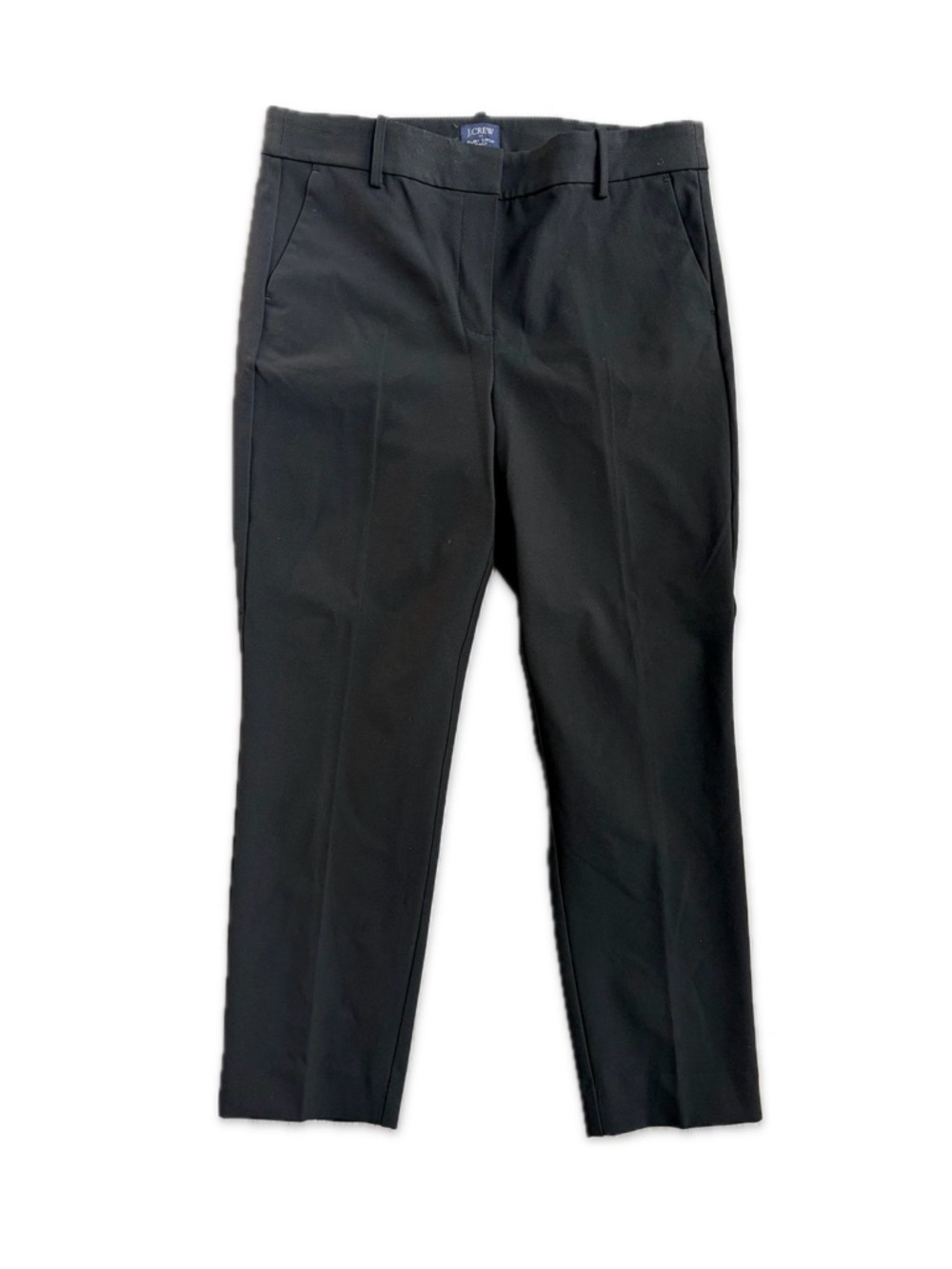 NWT J.Crew Factory Ruby Slim Cropped Pant in Stretch Twill Black Women's Size 12